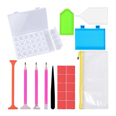 DIY Diamant Malerei Werkzeuge Set Stift Kleber Kunststoff Tablett Set Stickerei Kreuz Stich Nähen Zubehör