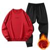 Autumn and Winter Men's Pure Cotton Casual Sports Suit Round Neck Sweatshirt Two-piece Set