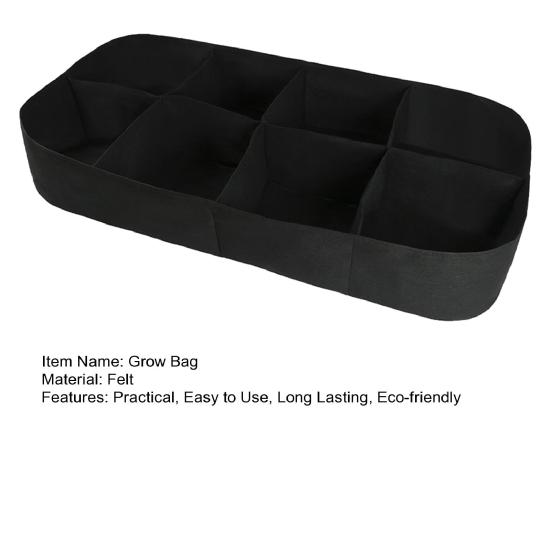 1/2Pcs Rectangle Plant Grow Bags Large Capacity No Assembly Required Outdoor Gardening Planting Container