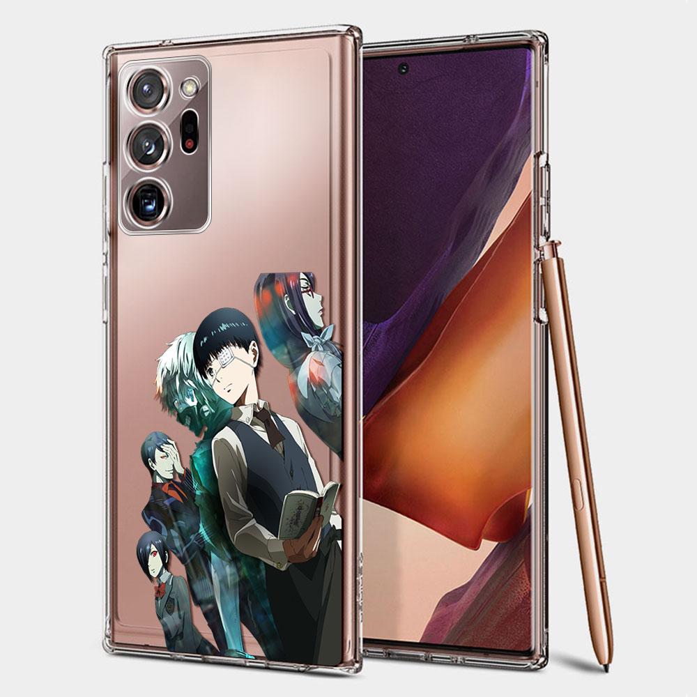 

Прозрачный чехол с изображением аниме «Токийский гуль» для Samsung Galaxy Note 10 Lite 20 Ultra 9 8 S21 Plus S20 FE S10 S9 S8, силиконовый чехол для телефона Samsung S8 Plus