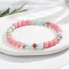Handmade Natural Shoushan Stone & Red Jade Bracelet: Simple, Elegant Design for Cultural and Creative Style