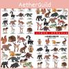 High Quality 16pcs Pvc Forest Animal Figurines Including Squirrel Chipmunk Hedgehog And Whitetail Deer Ideal For Cake Decoration And Collecting
