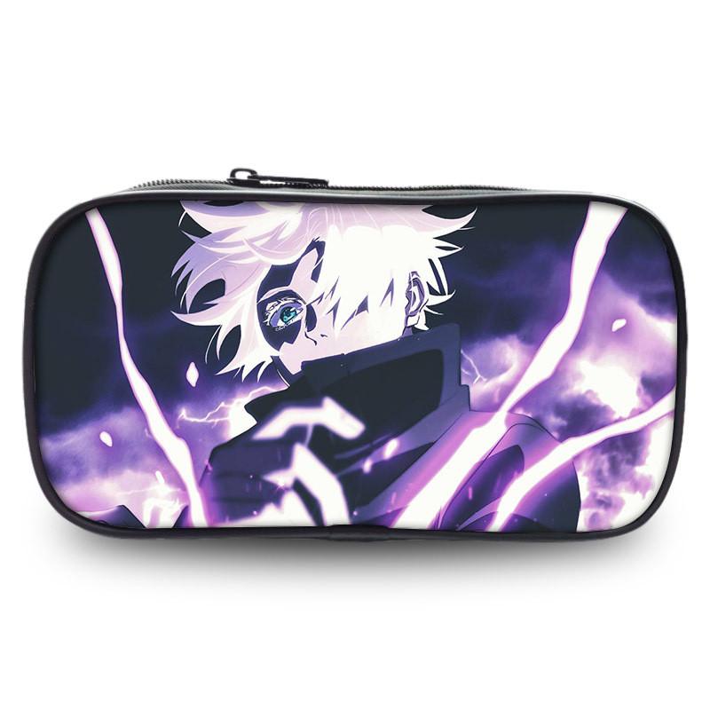 Jujutsu Kaisen Velkokapacitní pouzdro na tužky Odolná oxfordská tkanina Anime držák Papírnictví