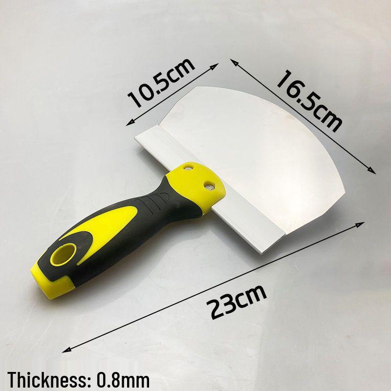 Curved Stainless Steel Spatula and Plastic Scraping Tool for Plastering and Wall Finishing, Free Shipping