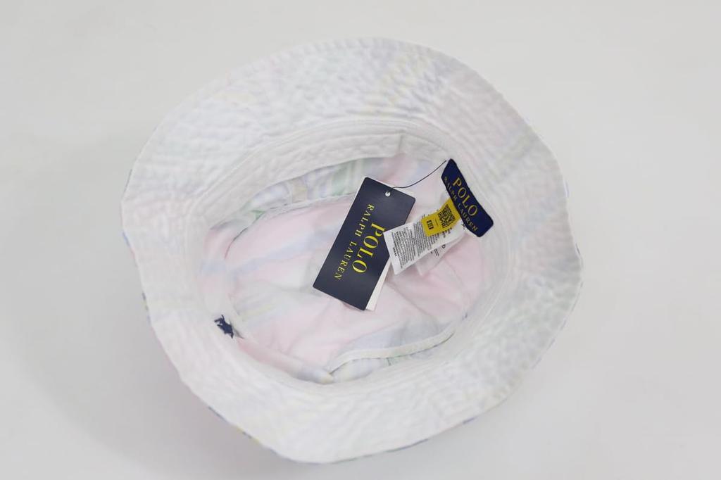 (Polo Ralph Lauren) Men's and Women's Multi-Stripe Cotton Bucket Hat Cap 01080097-LXL-MULTI [Used]