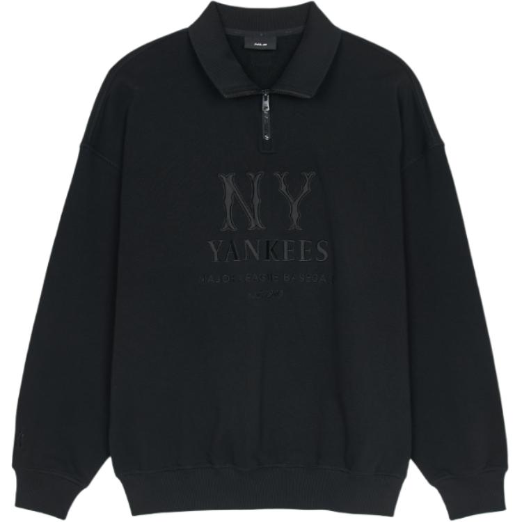 MLB MEGA OVERFIT New York Yankees Sweatshirt Unisex Black 3AMTB0351-50BKS M