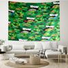 1PC Turtle Warrior In Flames Tapestry Accessories Playroom Tapestry, for Bedroom,Livingroom, dormitory Room Wall Decor Fan Birthday Gifts