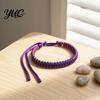 Cavigliere Intrecciate Minimaliste Bracciale da Surfista, Braccialetti Colorati Regolabili Fatti a Mano per Amicizia Donna Boho Polso Uomo Cavo in Poliestere Resistente Polso