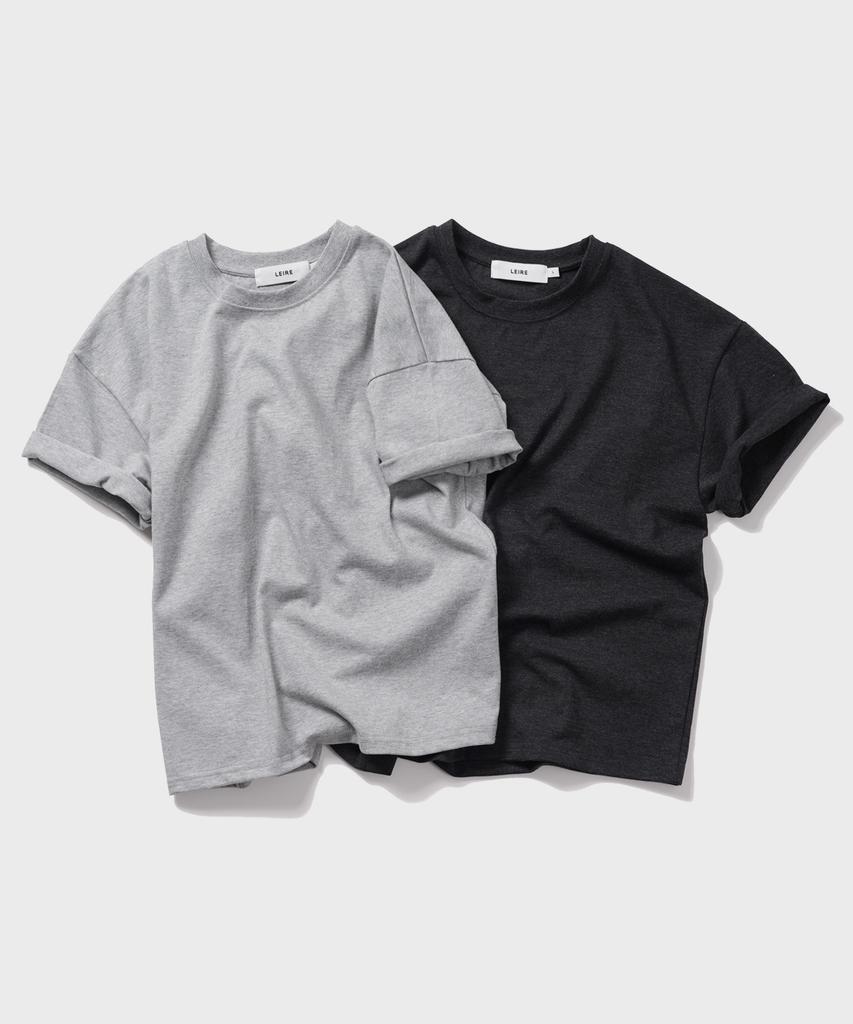 LEIRE [2Pack] Essential Crop T-Shirt (D Type)
