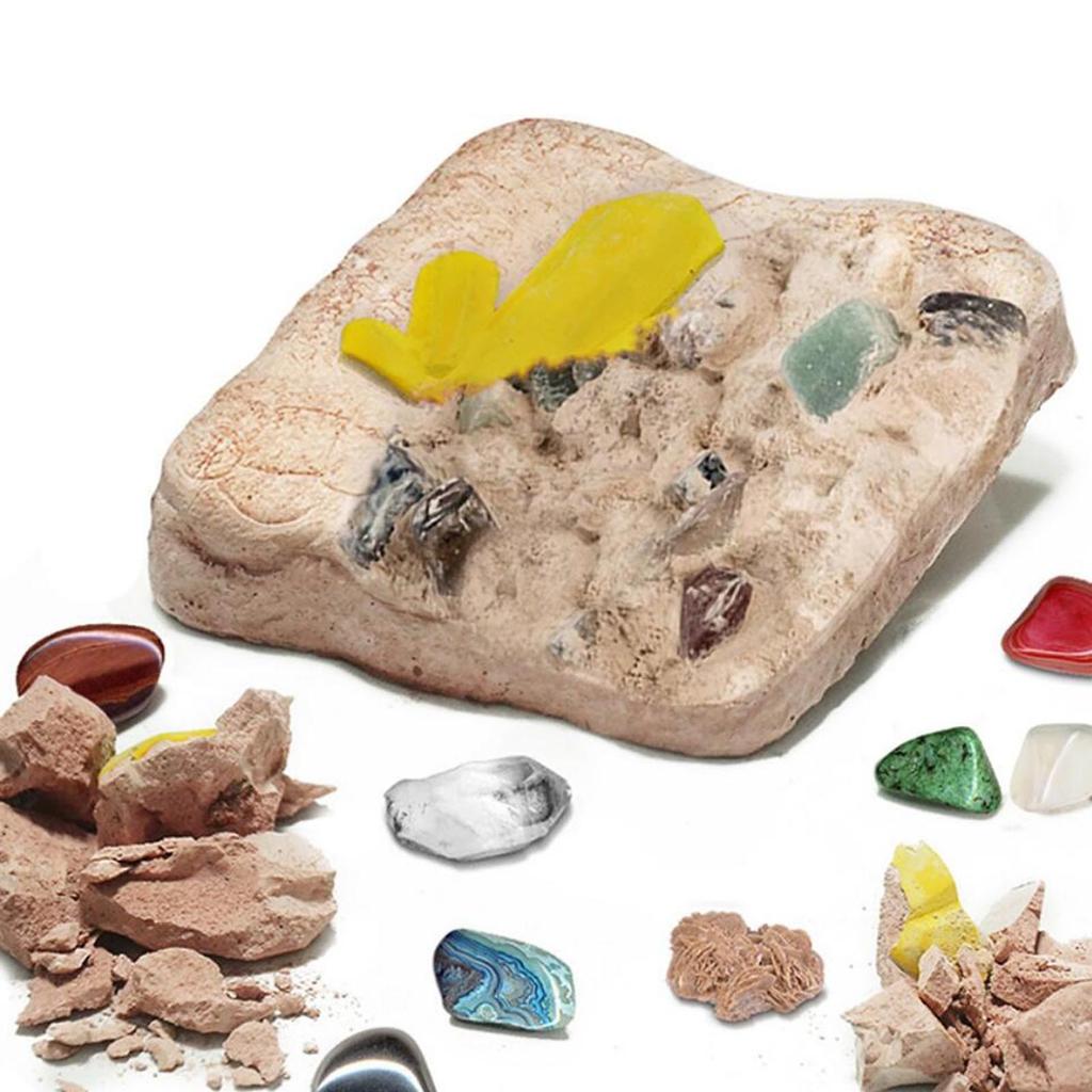 Kinder-Edelstein-Ausgrabungs-Archäologie-Set, Spielzeug, kreatives handgefertigtes DIY-Spielzeug
