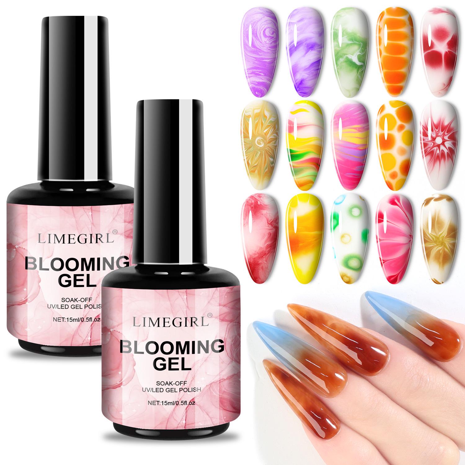 

2025 Blush Gradient Rapid Blooming Gel Nail Art for Salon