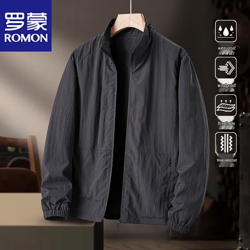 ROMON Men's Lightweight Breathable Waterproof Jacket