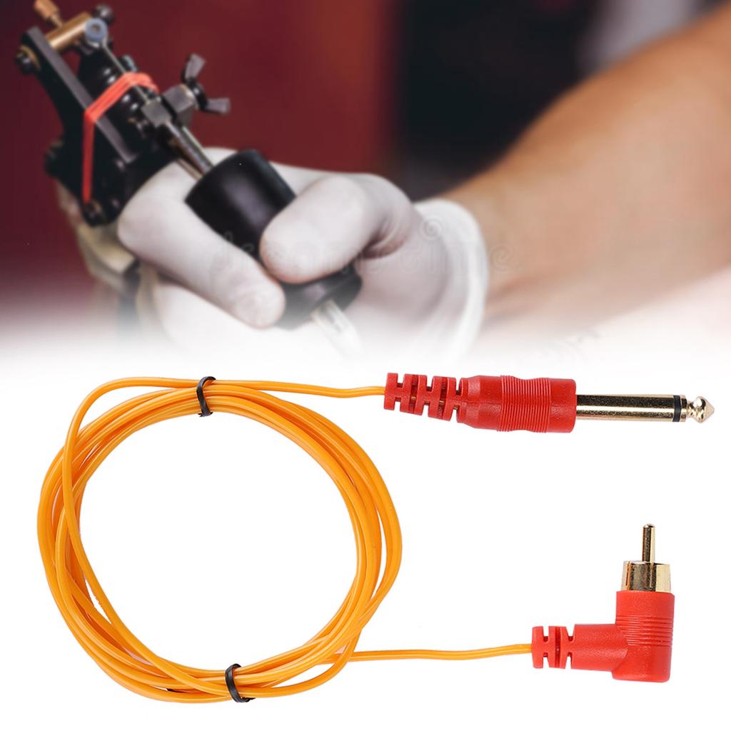 Tattoo Clip Cord 6.35mm RCA Connector Tattoo Clip Cord for Tattoo Machine Device