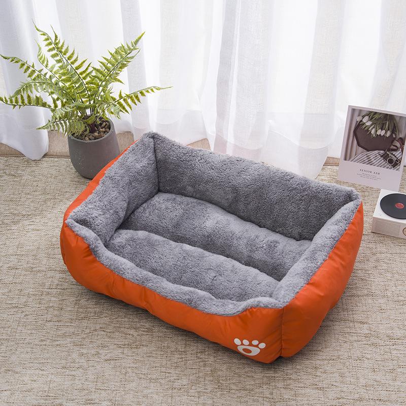 Winter Warm Pet Nest: Colorful Bed for Cats, Dogs, & Rabbits