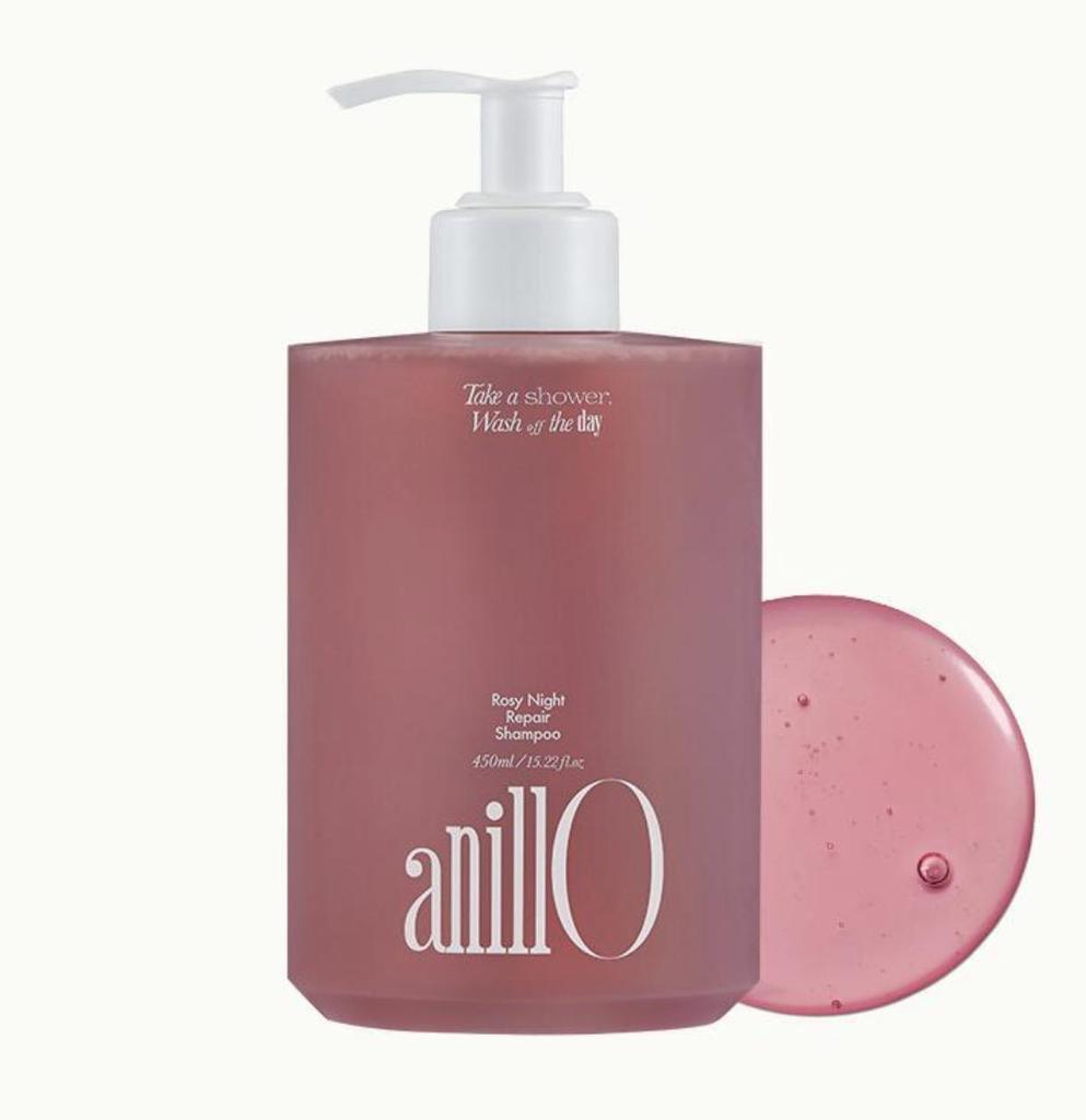 ANILLO Rosy Night Repair Shampoo Nourishing Smooth 450ml Hair Care Damaged Strands