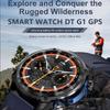 New Military Grade Men Offline  Map Smart Watch 4GB Memory 1000mAh Battery Precise GPS 10ATM Waterproof BT Call Man Outdoor Sports Smartwatch