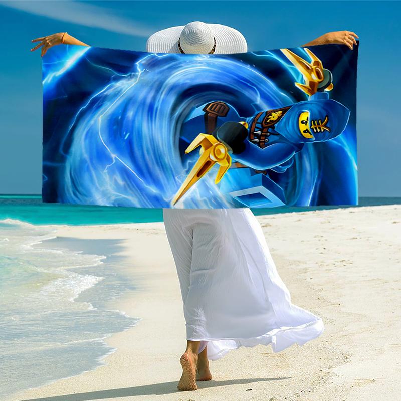 Ninja Fashion Beach Towel: Ideal for Summer Adventures Soft, absorbent and quick drying suitable for swimming and bathing