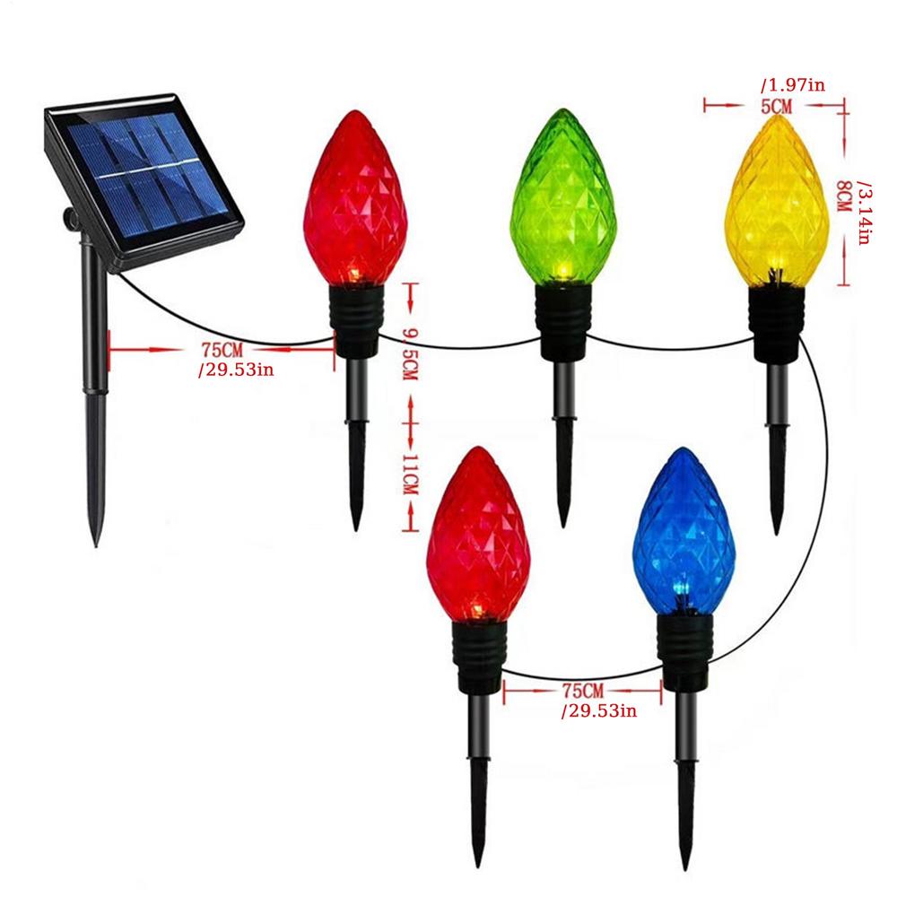 

Solar Light Stakes Waterproof Long Lasting Lighting Decoration Landscape Path Lights For Indoor Porch Yard Lawn Garden Patio