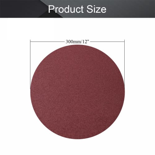 Utoolmart Sanding Paper, Disc Paper, 12-inch, Precision 40#, Pack of 8, Self-Adhesive Sandpaper, Disc Sandpaper, Round Paper for Electric Sanders, Woo
