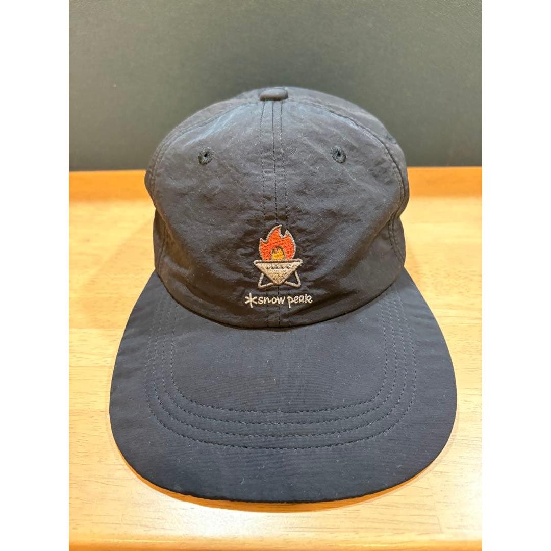 Used snow peak cap black