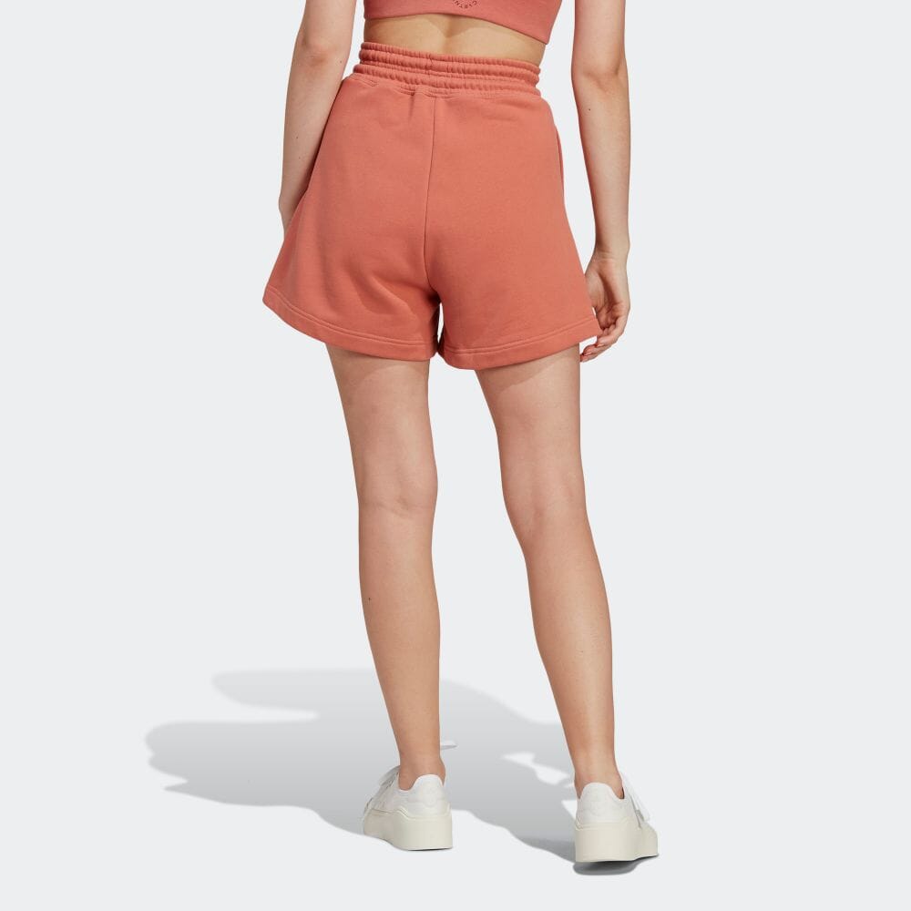 Adidas X Stella McCartney Logo Print Drawstring Straight Leg Shorts Women Shorts Magic-Earth HR9176