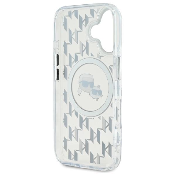 Karl Lagerfeld Klhmp16Shmckmht Iphone 166.1 Průhledný/Transparentní Iml Monogram Karl&Choupette Head Magsafe