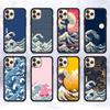 Japanese Waves PC+TPU Phone Case For IPhone 11 12 13 14 15 16 17 Plus Pro Max Cover