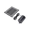 Solar Oxygen Aerator Pump with 3 Modes 60H Runtime ABS Solar Panel Water Oxygenating Pump IP65 Waterproof for Pond