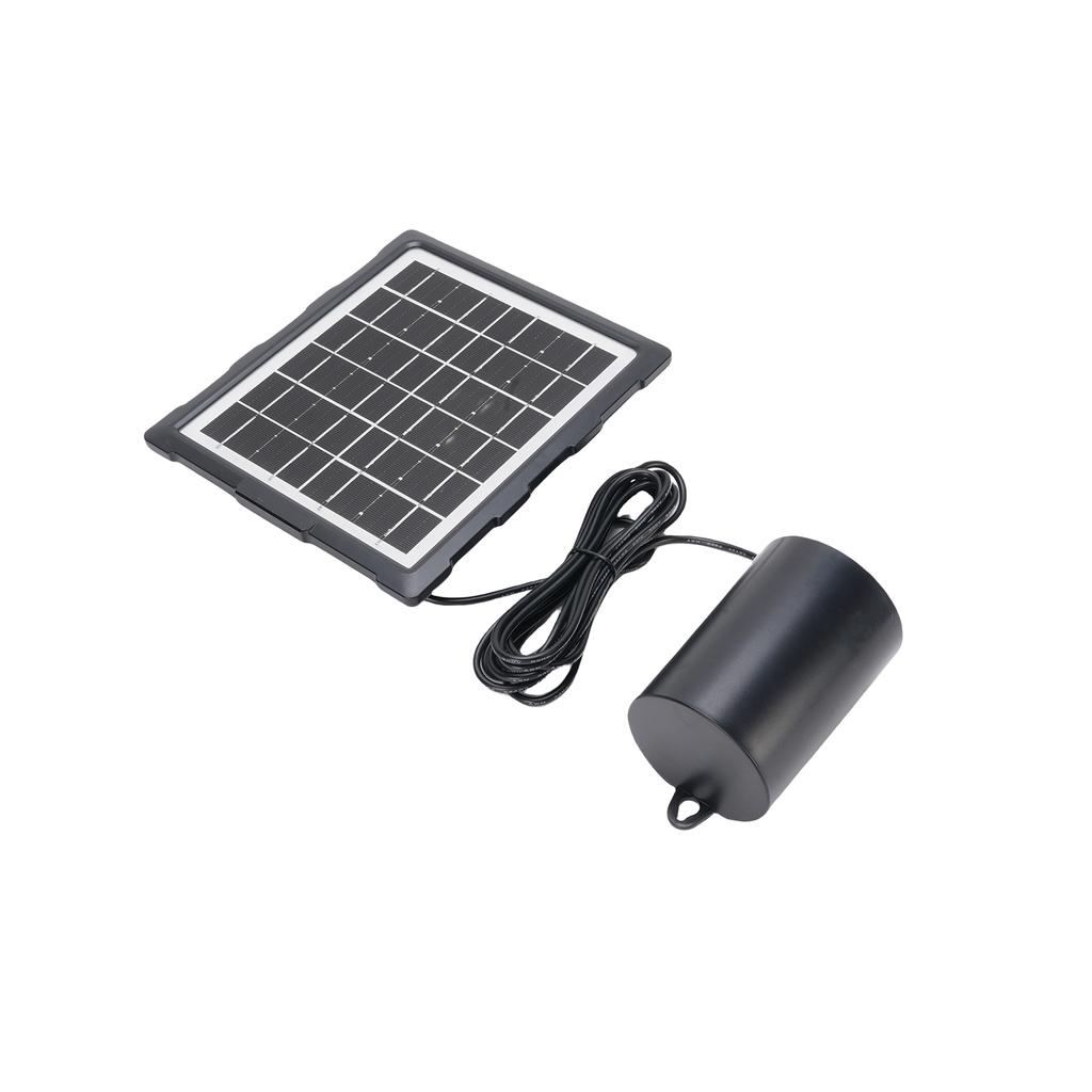 Solar Oxygen Aerator Pump with 3 Modes 60H Runtime ABS Solar Panel Water Oxygenating Pump IP65 Waterproof for Pond