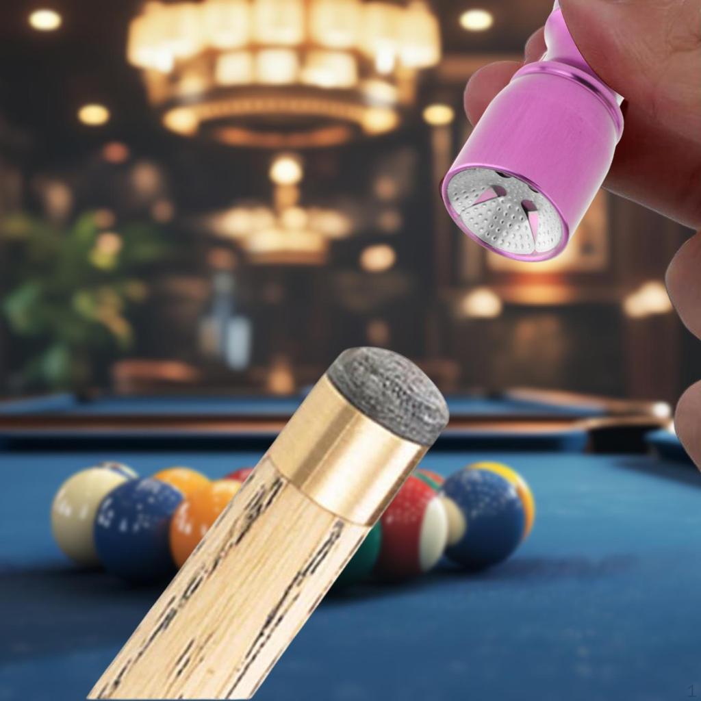 2 In 1 Cue Tip Tool Billiard Pool Multipurpose Repairing Portable Lightweight Practical