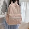 Schoolbag New Bow Decorative Schoolbag Female College Student Versatile Casual Backpack Junior High School Student Schoolbag