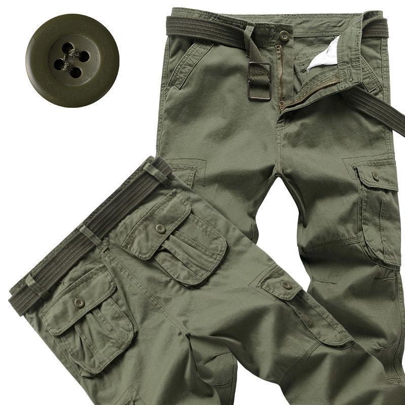 Fashion Camouflage Trousers Work Trousers Men's Drawstring Trousers Loose Large Size Casual Trousers Tide Multi-pocket Trousers Work Trousers