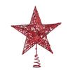 Five Pointed Star Iron Decoration, Tree Top Star Glitter, Vertical Five Pointed Star, Christmas Decoration Supplies