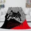 Gamepadová deka Módní flanelová deka na postel pohovku přehoz Bytový textil Hráč Děti Dospělí Dárek King Queen Size