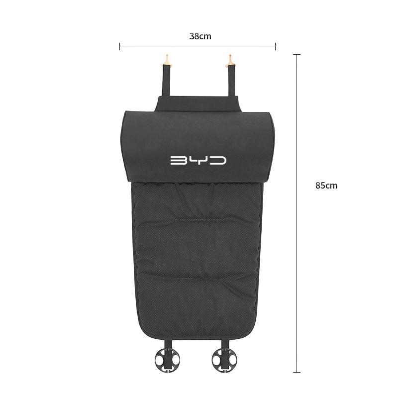 Suede Fabric Car Seat Extension Leg Rest Cushion Auto Extender Cushion For BYD Qin Tang U8 F3 E6 Atto3 Yuan Plus Song Max F0 G3