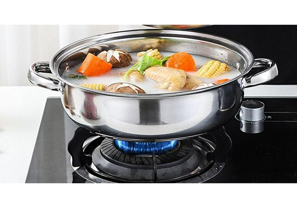 Stainless Steel Multi-Layer Steamer Pot for Buns, Soup, and Hot Pot - Compatible with Induction and Gas Stoves