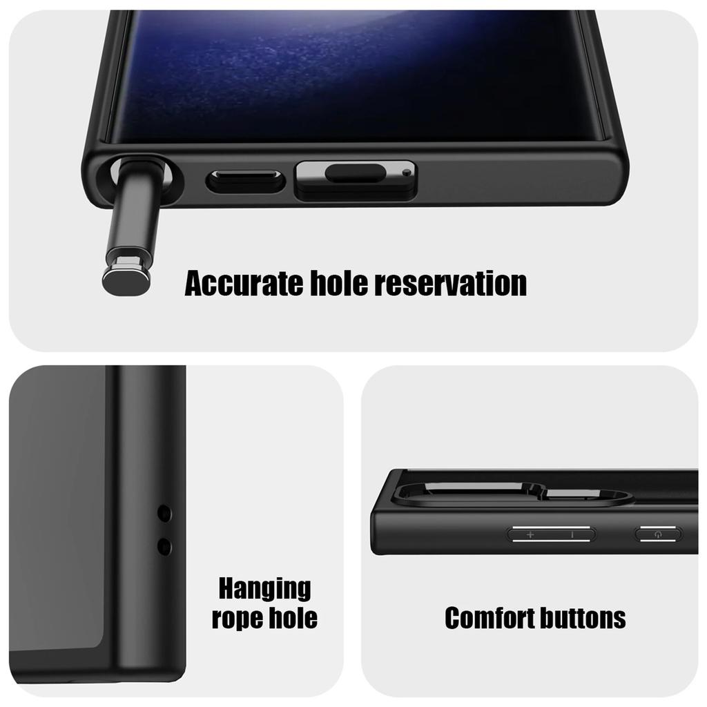 Armor Bumper Case for Samsung S24 Case S24 Plus Crystal Clear TPU PC Hybrid Shockproof Cover for Samsung Galaxy S4 Ultra Case