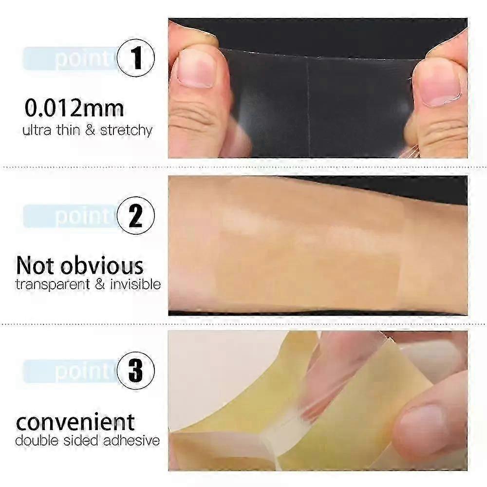 Portable 1Roll Disposable Armpit Sweat Pads Absorbing Underarm Antiperspirant Transparent Keep Dry Sticker Prevent Deodorant