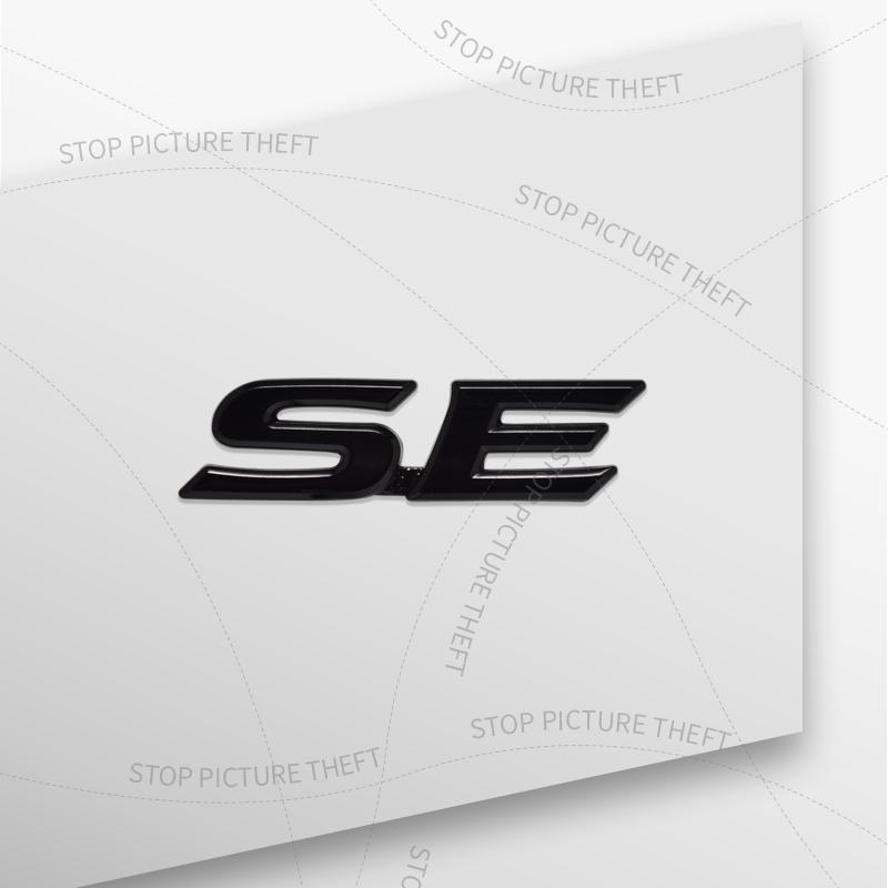 1Pcs 3D Metal SE Logo Emblem Badge Car Rear Tail Bumper Trunk Sticker For Toyota Sienna Corolla Camry Rav4 Highlander Yaris