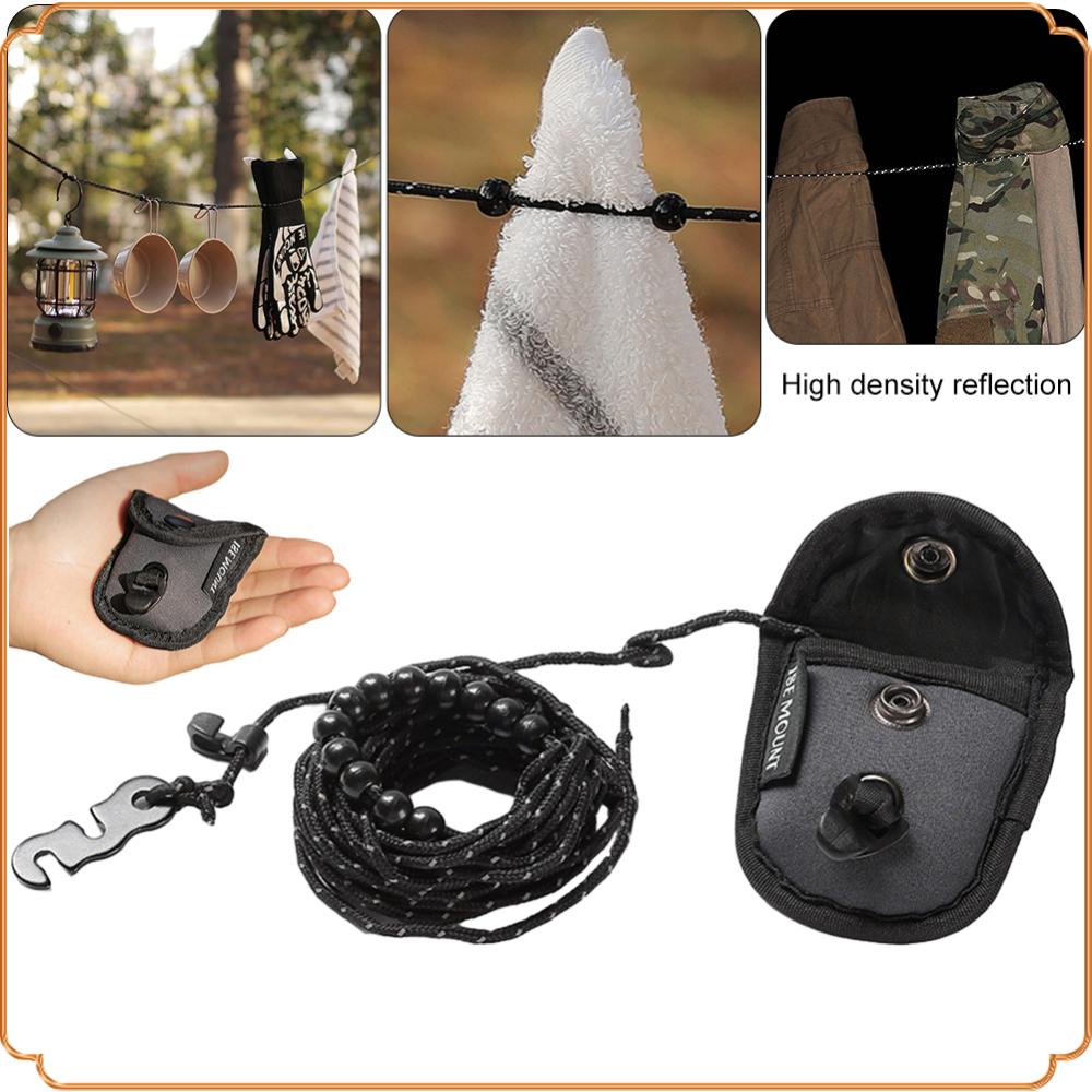 3 M Camping Dehnbare Wäscheleine Reise Dehnbare Wäscheleine Sockenleine Tragbare Reise Wäscheleine Schnur für Hotel Reise Kreuzfahrt