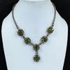 Tsavorite Necklace Handmade Jewelry, 999 Copper Wire Wrapped Necklace Designer Gemstone Jewelry Adjustable Chain Necklace Gift For Mom