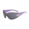 New Women's Rimless Star Decoration Integrated Y2K  Girl Style Hip Hop Fashion Sunglasses Beach Party Glasses Men