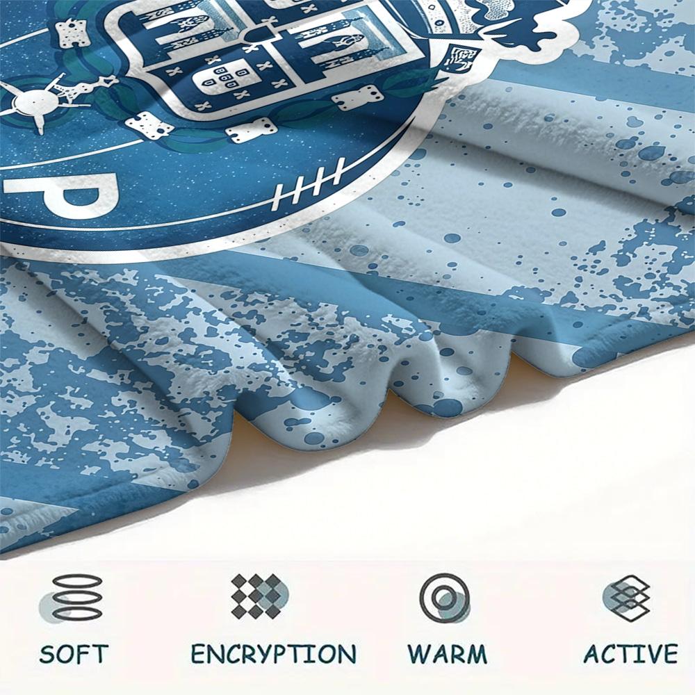 Custom Name Futebol Clube do Porto Flannel Blanket, High quality Comfortable for All Seasons, Home Decor, Warmth and Comfort