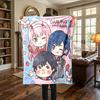 DARLING In the FRANXX Comfortable Warm Flannel Blanket Printed, For Sofas, Travel -HE13