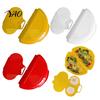 Cozinheiro de Ovos para Micro-ondas 2 Peças/Conjunto Cozedor de Ovos Poché Frigideira para Omelete, Plástico Antiaderente Café da Manhã Cozinhador Rápido Caseiro, Fabricante Cozimento Fácil Compartimento Duplo