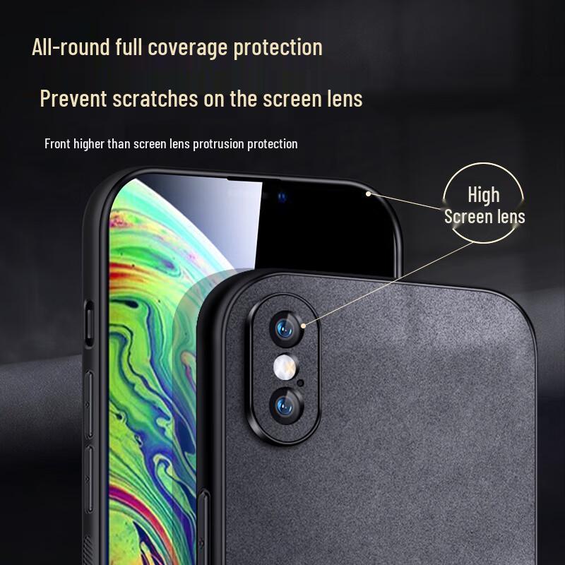 Luxury Nubuck-Style Full Coverage iPhone Case