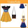 Kpop Demon Hunters Girl Dress With Cartoon Pleated Fabric For Children 110-160cm
