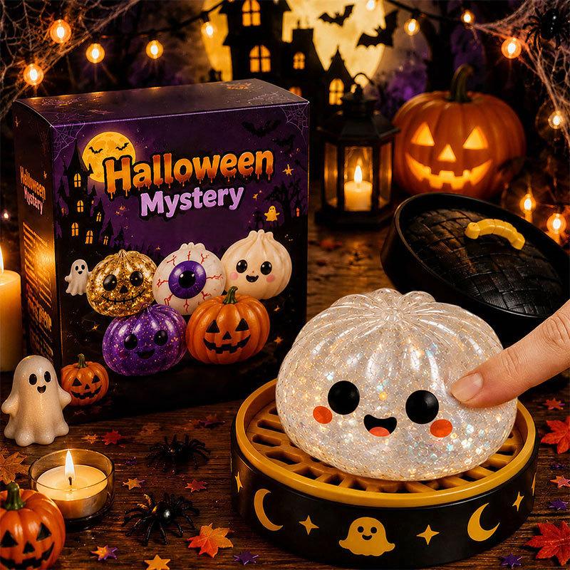 Halloween Ghost Stress Relief Toy Set With Tpr Material For Relaxation And Anxiety Relief