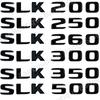 ABS Car Trunk Letters  Emblem Badge Decals Sticker For Mercedes Benz SLK Class R170 R171 4MATIC SLK200 SLK300 SLK350 SLK250