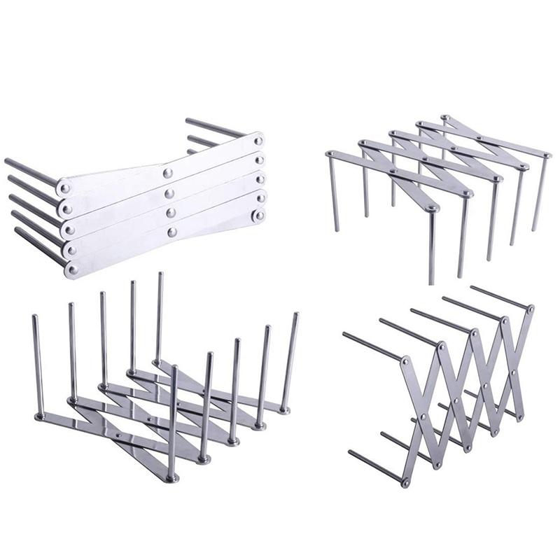 Držáky na poklice Víceúčelový držák na pánve Teleskopické nerezové nádobí Stojan na talíře Stojan na talíře Stojan na talíře Kuchyňský organizér HMM